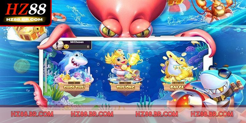 Bắn Cá HZ88 có giao diện thân thiện, dễ chơi mọi nền tảng